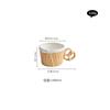 Cookie Handle Ceramic Mug Cookie Plate Creative Breakfast Cup Coffee Cup Milk Cup Beverage Cups Household Water Cups Teacup