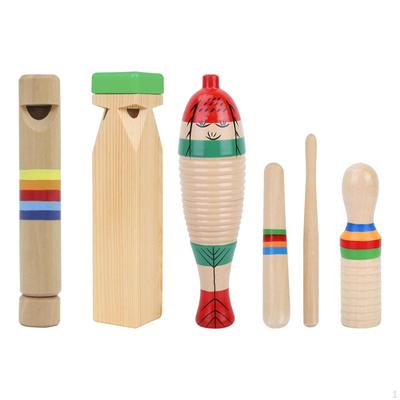 Creative Wooden Percussion Instruments for Kids - Musical Art Set Young Musicians