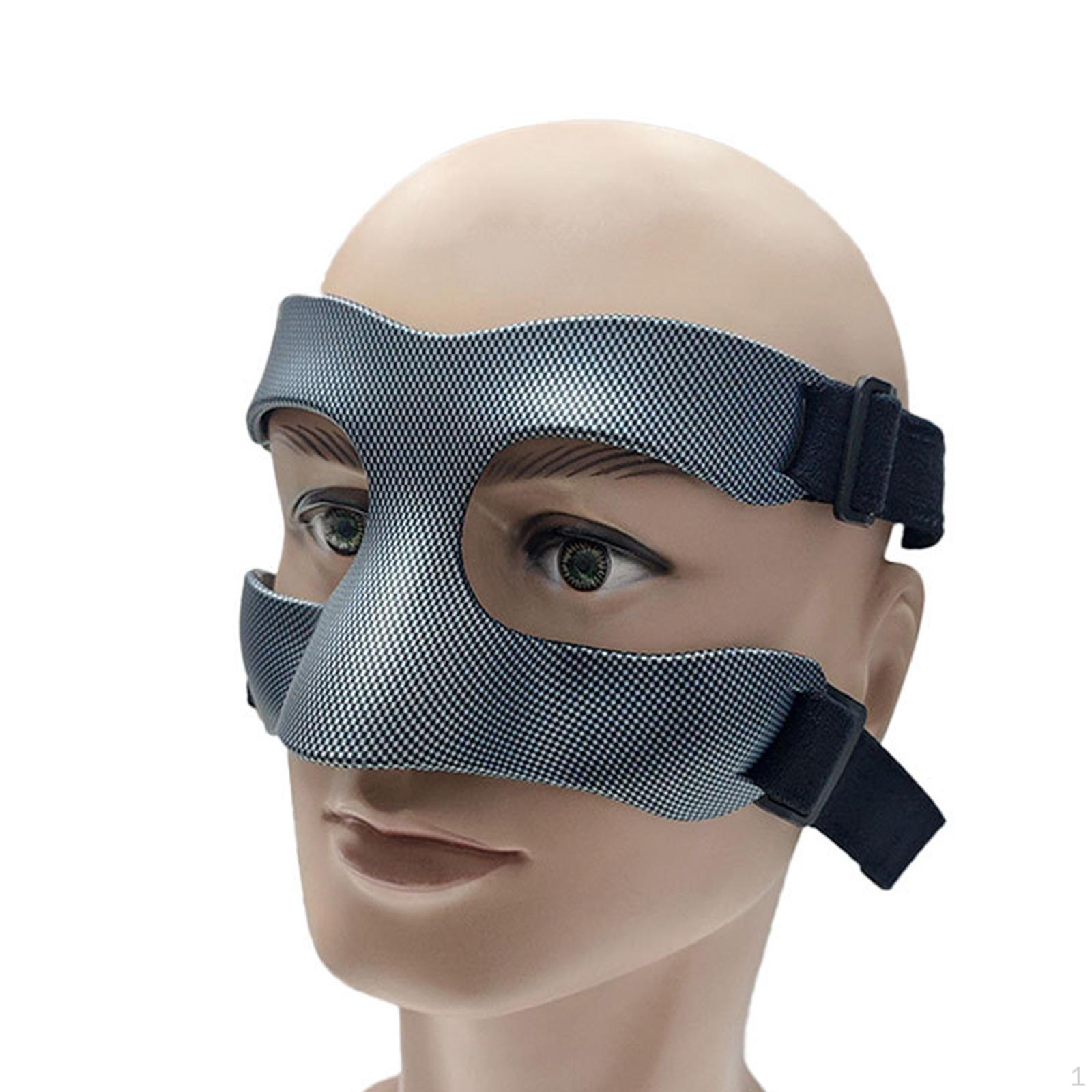 

Adjustable Face Mask with Sweat Absorbent Pad for Sports Activities Black Band