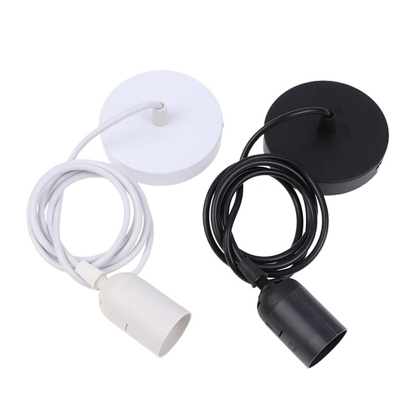 E27 Hängelampenfassung mit 0,5/0,8/1/1,2/1,5/2M Hängekabel Deckenlampensockel für Haushaltshänge-Pendelleuchte Kronleuchter