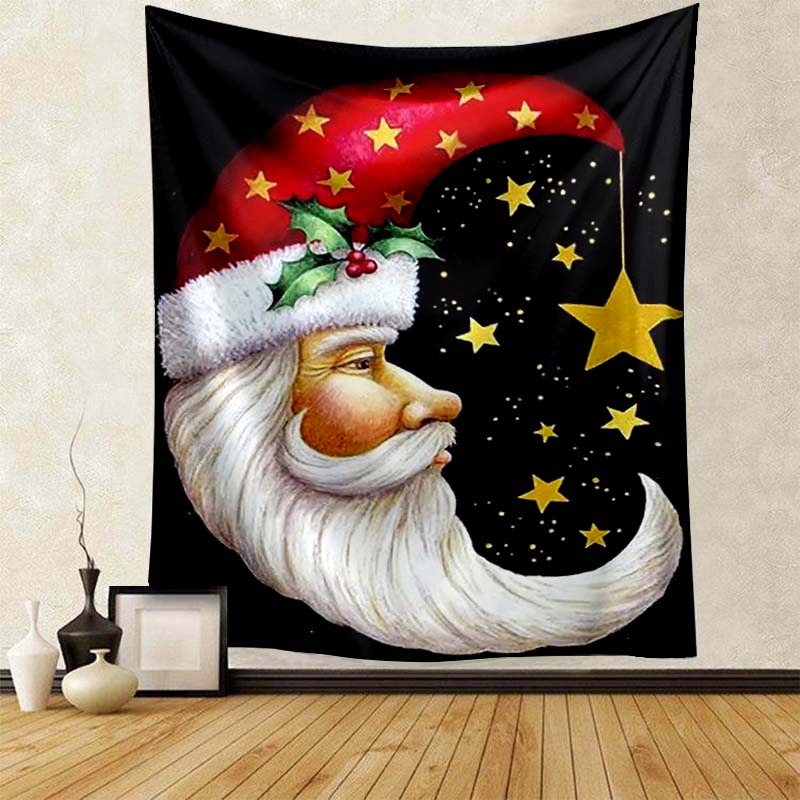 Beach Blanket Living Room Decoration Bedroom Background Cloth Santa Red Riding Hood Gnome Cute Tapestry Wall Hanging