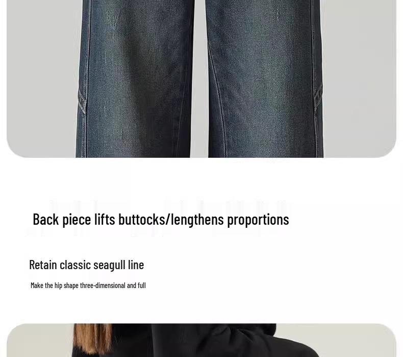 Women's Wide-Leg Loose Jeans for Spring & Autumn 2025 - Perfect for Pear-Shaped Bodies with Thick Legs & Wide Hips