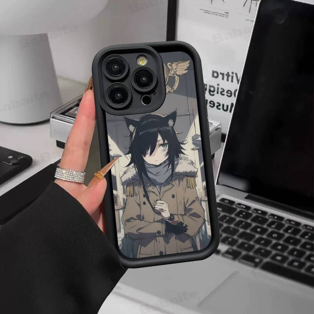 Watamote K-Kuroki T-Tomoko Phone Case For IPhone 17 16 15 14 13 12 11 Pro Max Plus Silicone Shockproof Case