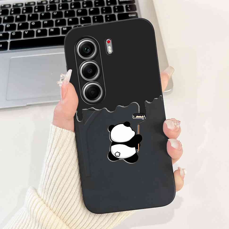 For Tecno Camon 40 Pro 5G 6.78" Case Cartoon Panda Astronaut Soft Silicone Matte Cover For Tecno Camon 40PRO 5G Phone Shell