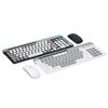 OLOEY Punk Round Keycap Rechargeable Wireless Bluetooth Keyboard Mouse Set