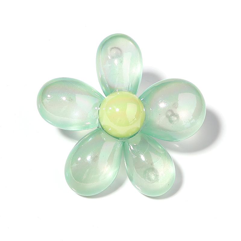 

5pcs/Lot AB Color Plated Cartoon Flower Acrylic Beads for Jewelry Making DIY Bracelet Necklace Cell Phone Chain Headgear Jewelry