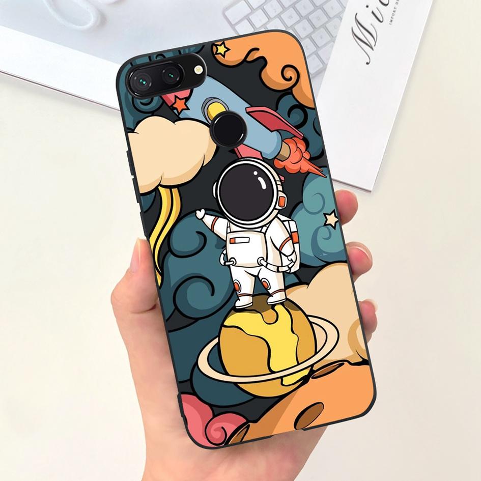 Für Xiaomi Mi 8 Lite Hülle 6,26" Mode Landschaft Mädchen Bumper Weiche Silikon Handyhülle Für Xiomi Mi 8 Lite Funda Mi8Lite Tasche