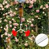 Packung mit 3 Y-förmigen Kolibrifutterspendern, Kunststoff-Blumenfutterauslass für den Außengarten, Vogeltränke, zieht Wildvögel an
