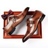 Japanese 2025 new leather business leather shoes men's British dress gentleman single shoes office professional dress wedding shoes youth