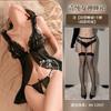 Sexy Lace Suspender Mesh Pure Desire Transparent Open Large Size Erotic Underwear Adult
