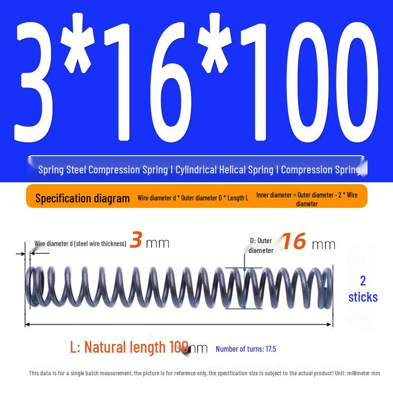 Compression Spring Y-Type Shock Absorbing Coil 3*16/17/18/19/20