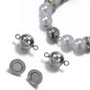 1 Set 2 Sets Verriegelbare Starke Magnetische Verschlüsse Magnetische Endverschluss Verbinder Schmuckherstellung DIY Armband Halskettenverlängerung Zubehör