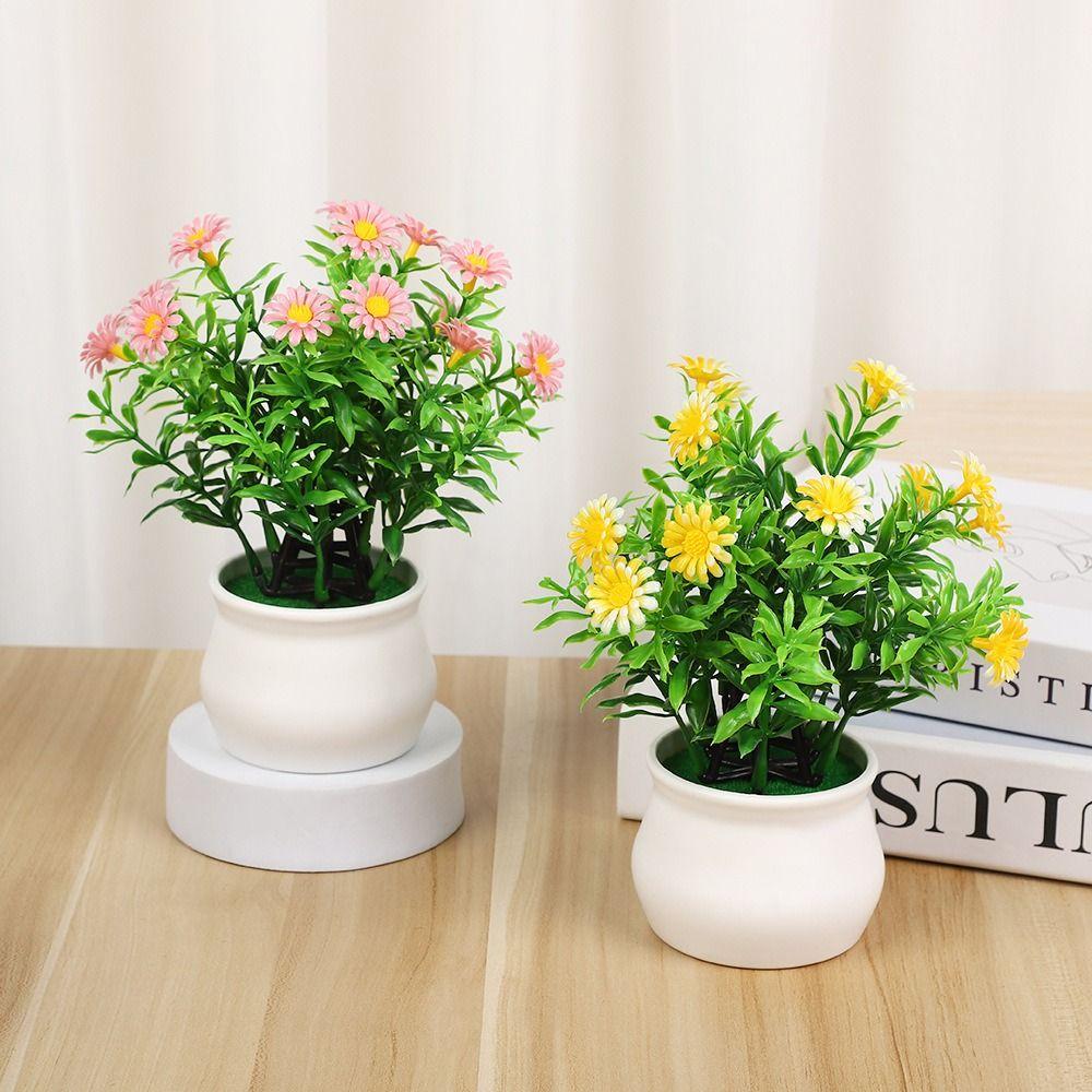 Plast Konstgjord Tusensköna Staket Liten Solros 5 Färger Hem Vardagsrum Prydnader Heminredning