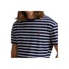 Polo Ralph Lauren Logo Embroidered Striped Crew Neck Short Sleeve T-Shirt Men Tops Blue 710934662-012