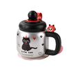 Water Bottle Card Mug Girl Cartoon Thermos Cup with Handle Water Cup Office Coffee Cup Cup