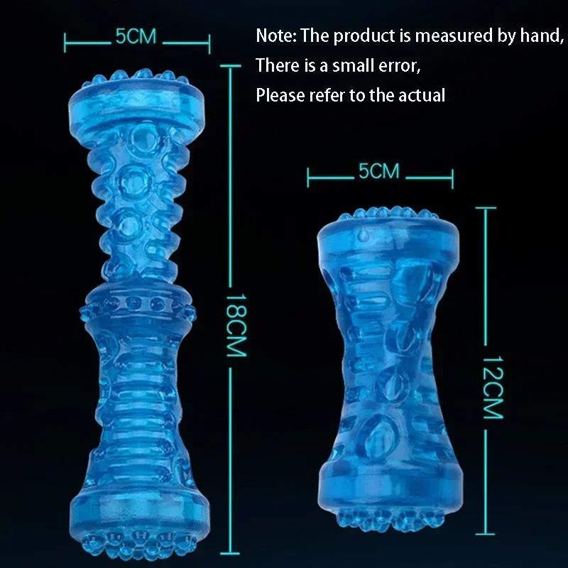 Resistant Bite Resistant Pet Toy Toothbrush Bone Sturdy Dog Toy Interactive Puppy Game Toy Dog Bone Rubber Puppy Chew Dog