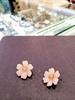 ARTRIA Cherry Blossom Shaped Rose Quartz Earrings AROERET0001PKF