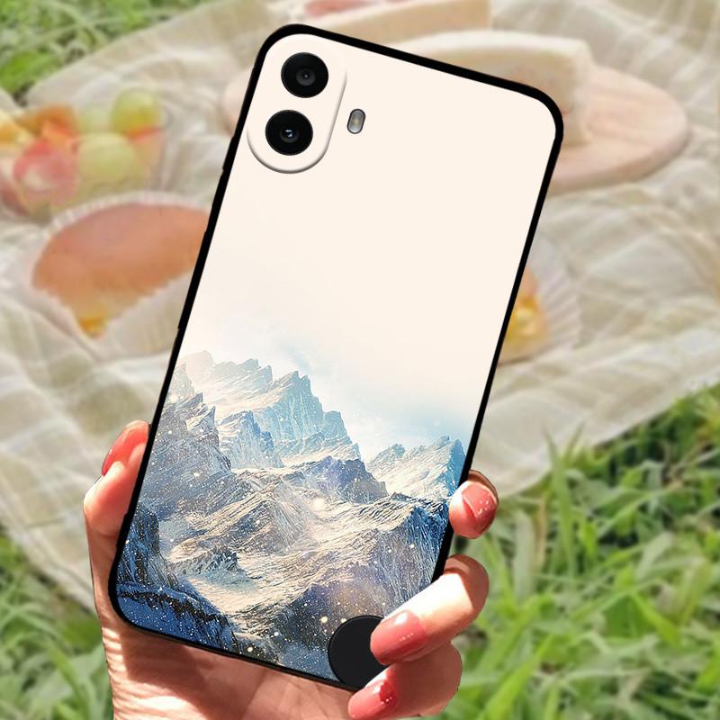For Nothing CMF Phone 1 Case Soft Silicone Anti-fall Shockproof Black Bumper Coque Protective Cover For Nothing CMF Phone1 Capa