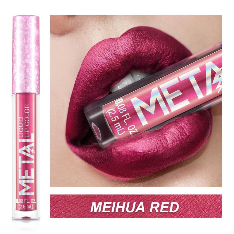 Sexy Long Lasting Matte Liquid Lipstick Waterproof Lip Gloss Sparkling Diamond Pearl Beauty