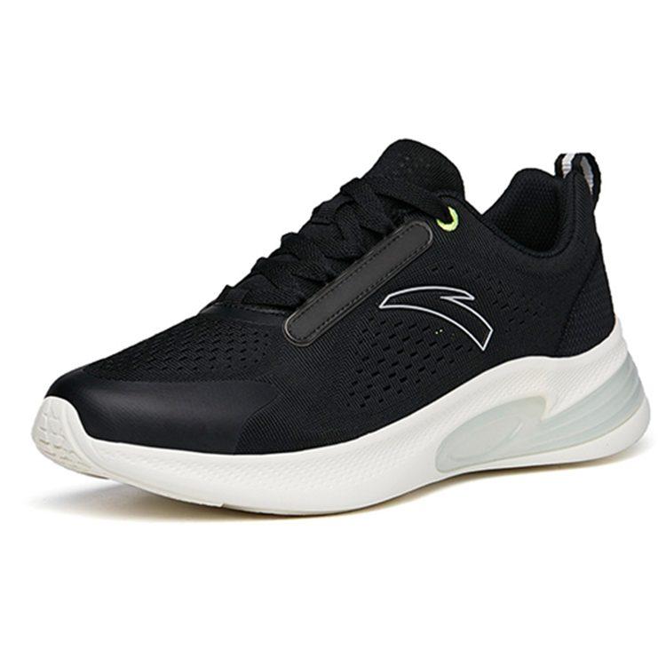 Anta Running Collection Cushioning Slip Resistant Abrasion Resistant Low Top Running Shoes Men's Black 112225522-6