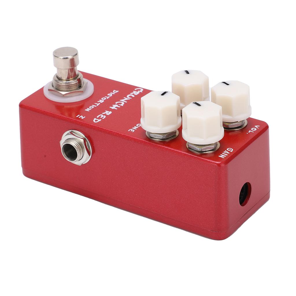 Distortion Effect Metal Shell Red True Bypass Foot Switch for Electric Guitar Bass