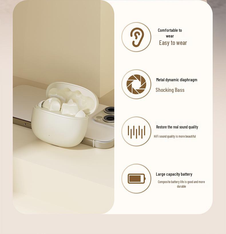 New Q1 Touch Noise-Cancelling Bluetooth Gaming Earbuds with In-Ear TWS and Digital Display