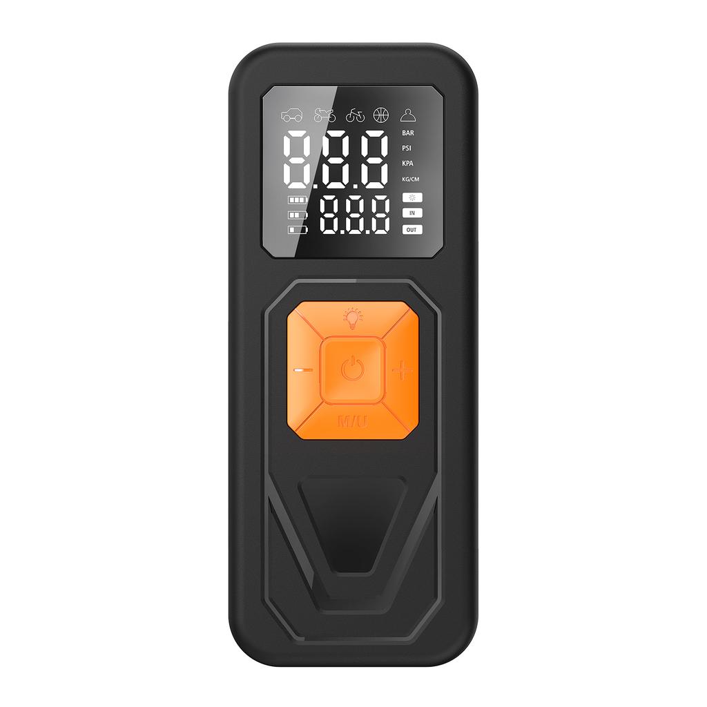 Portable Tire Inflator with Pressure Indicator LED Display 150PSI for Car Bike Ball Emergency SOS Re