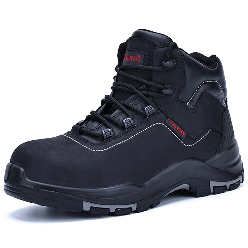 

Genuine leather Men Boots Safety Shoes waterproof Safety boot for engineers Work Shoes Puncture-Proof Indestructible shoes 39