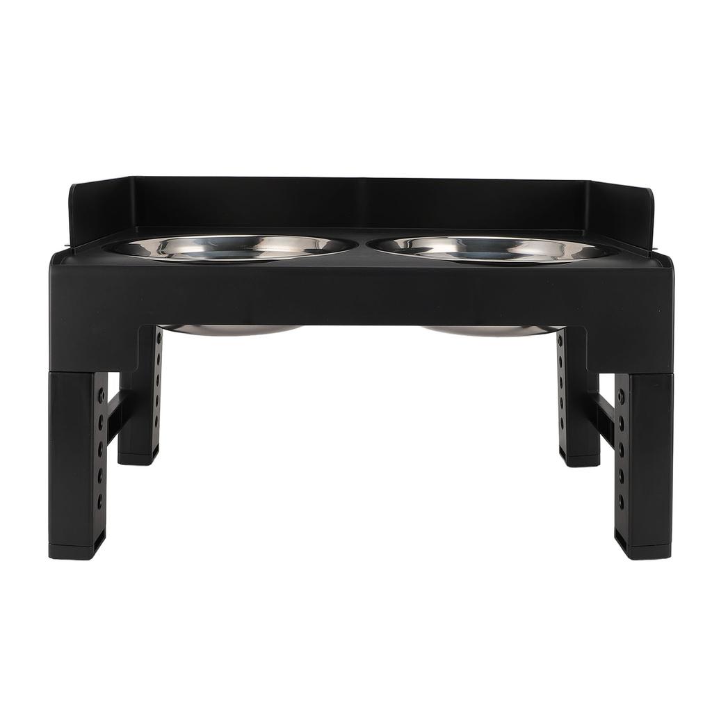 Elevated Dog Bowl Feeder Adjustable Height Stainless Steel Anti Slip Raised Dog Food Water Bowl for