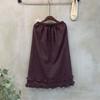 C S In The Room CheCk Frill Slit bandIng Long Skirt 2Color