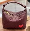 2025 New French Woven Tote Bag For Commuting Fashion Genuine Leather Women's Bag Niche Knot Bag Women's Handbag