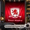 TapestryMiddlesbrough FC Custom Name Text Personalized Wall Hanging Tapestry Home Wall Decor