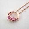 [Used] K10PG pink tourmaline pendant/g466-56