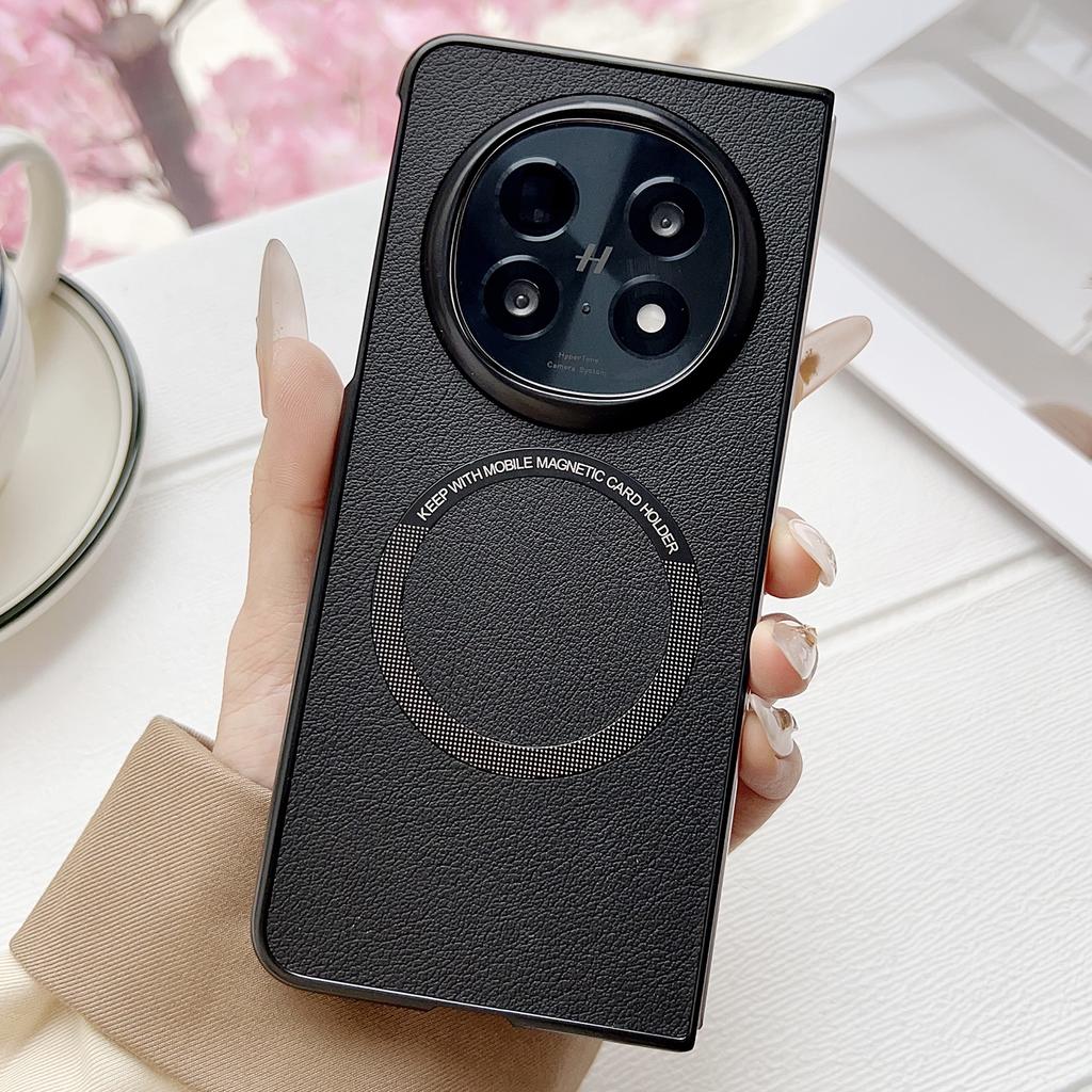 Für Oppo Find N5 5G Magnetische Hülle Anti-Drop PU-Leder + TPU Abdeckung
