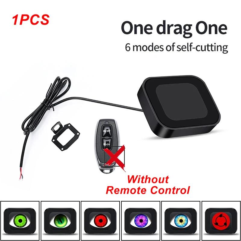 

Devil Eyes LED Light Dynamic Screen 12-36V Motorcycle Mirror 6 Modes for Motorcycle Decorative Lights Car Headlight Accessories