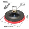 125mm Hook & Loop BACKING PAD For Sanding Discs Angle Grinder Drill Rubber Flat Grinding Disc Angle Grinder Drill Bits Sand Disc