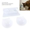 Transparent body Cat Feeding Bowl Slant mouth design Dog Food Bowl  Puppy kitten use
