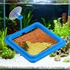 Aquarium Feeding Ring Fish Tank Station Floating Food Tray Feeder Square Circle Accessories Fish Foods Feeder with Suction Cup