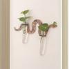 Uniqe Wooden Plant Pot With Pipes Wall Hanging Holder Unique Snake Wall Planters  Kitchen