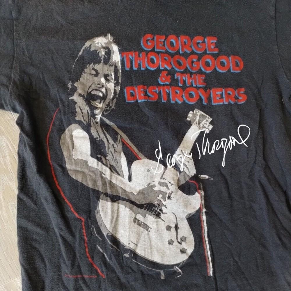 George Thorogood Maverick Tour Guitar Shirt Black Men Unisex S-5XL Unisex T-Shirt XL