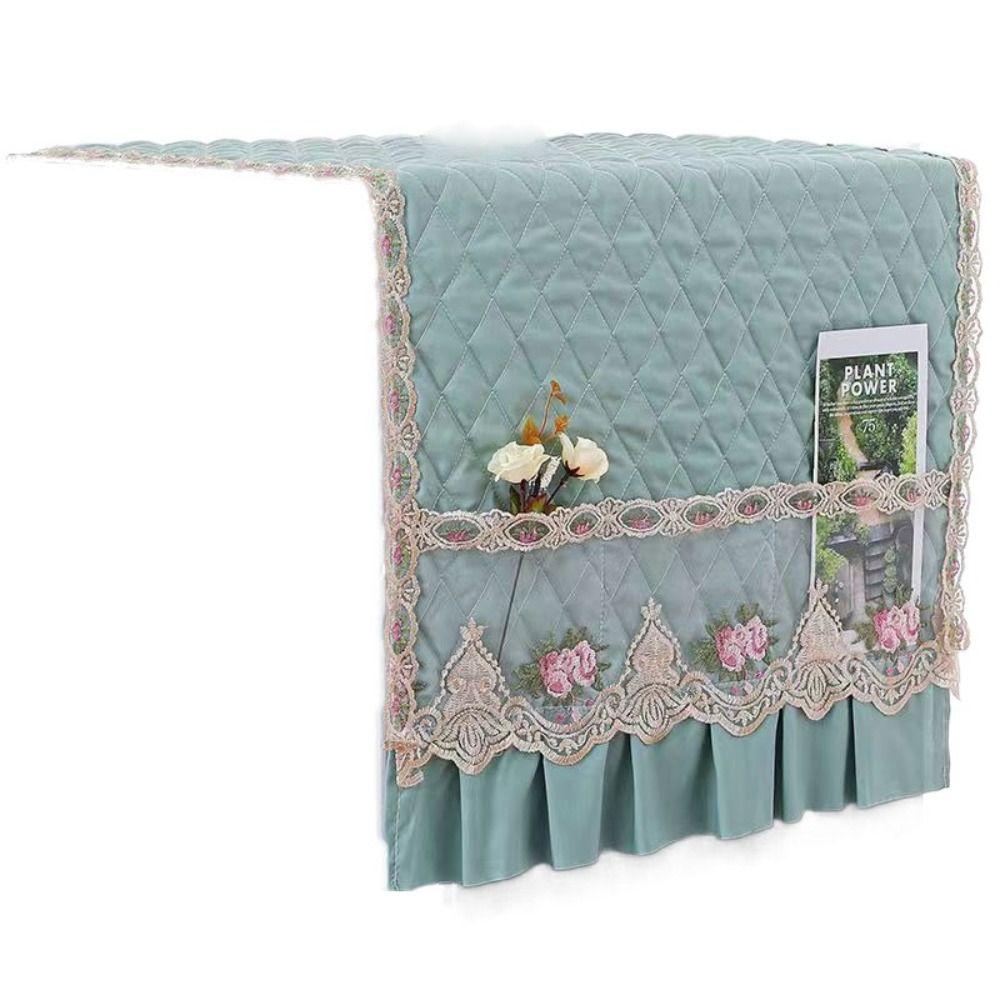 

Кружевные карманы Чехлы для стиральной машины Модная защита от пыли для микроволновой печи Кухня зелёный