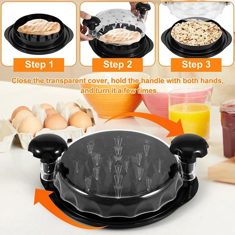 Chicken Shredder Tool Chicken Meat Breast Shredding Separation Mincing Grinder Machine With Lid For Shredding Chicken Pork Beef