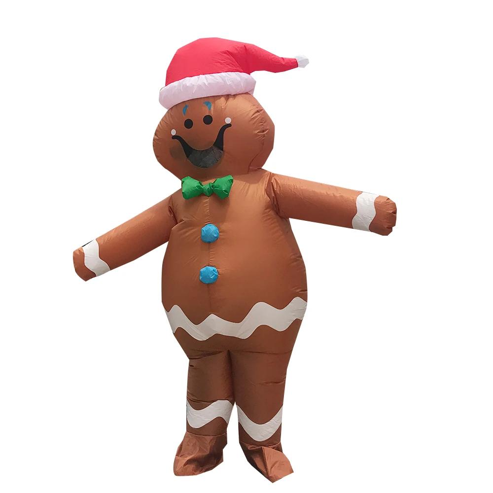 Christmas Inflatable Costume Santa Claus Snowman Gingerbread Tree Adult  Party Masquerade Role Play Holiday Gift