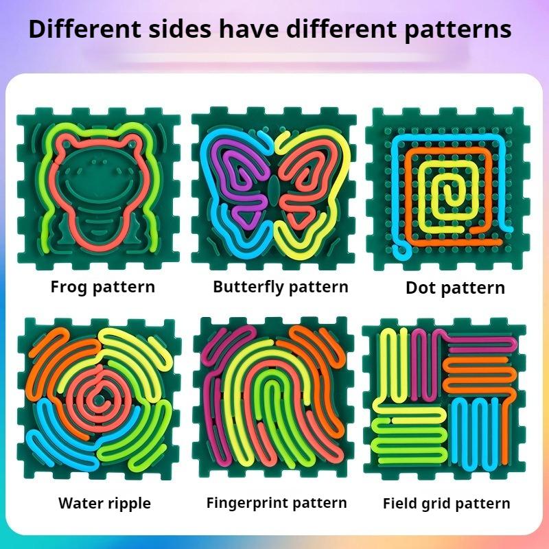 Silicone Decompression Board Children's Educational Puzzle Touch Toy Decompression Toy