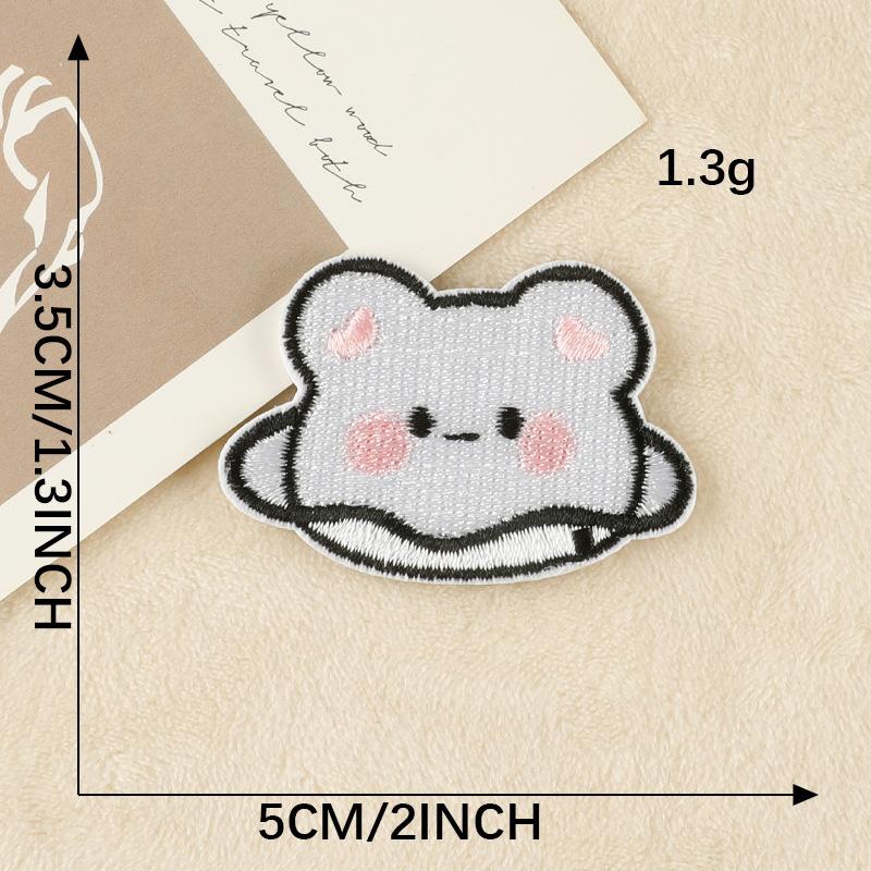 Embroidery Label Clothing Accessories Badge Cartoon Astronaut Cloth Label Handbook Accessories Embroidery Cloth Sticker