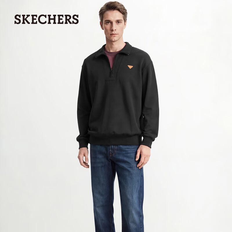 Skechers Unisex Relaxed Fit Collared Knit Pullover L326U003