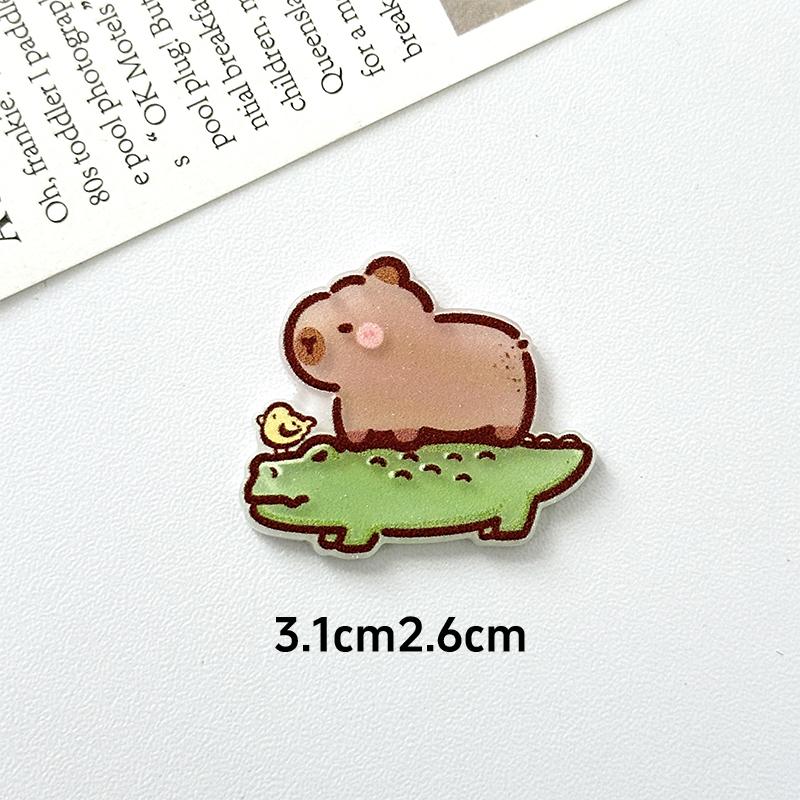 Kawaii Capybara Magnetic Refrigerator Sticker Cute Refrigerator Decoration Sticker Creativity Family Decoration Artware Gifts
