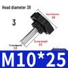 Sexpunkts gummihuvud plastvred bult handtag (M4-M12)
