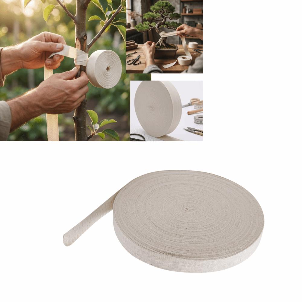 Sturdy Tree Wrap Tape 45m Length Bonsai Wrap Tape Durable Grafting Binding Tape Sewing Craft 2cm-White