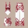 226 Fashion Sexy Swimsuit 3-Piece Set One-Piece Swimwear